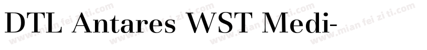 DTL Antares WST Medi字体转换